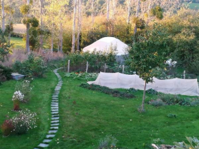 La yourte au fonds du jardin